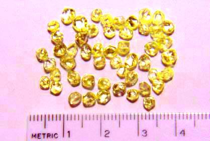 rough fancy yellow diamonds